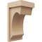 Ekena Millwork 6"W x 6"D x 12"H Wide Emerson Rough Cedar Woodgrain TimberThane Corbel, Primed Tan CORUR06X06X12EMRRCPR - alternate 1